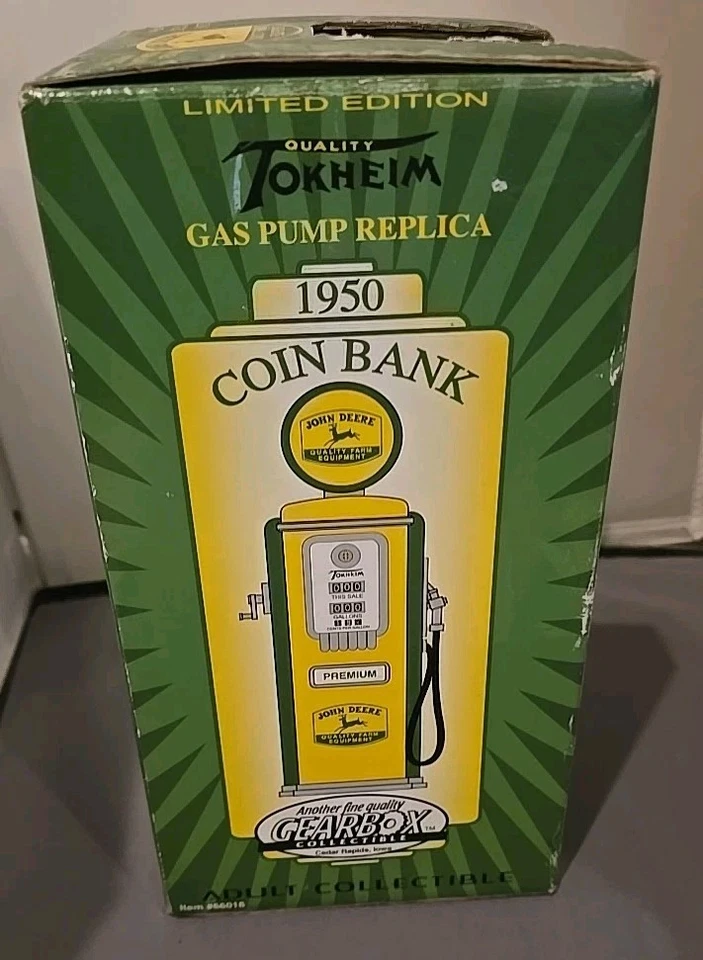 John Deere 1950 Gas Pump Bank 1/8 replica collectible Gearbox 12" tall NIB - Image 2 of 4