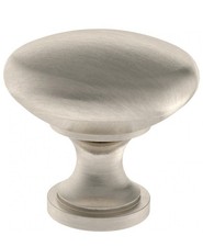 Allen + Roth 1-3/16 in Satin Nickel Round Transitional Cabinet Knobs Set Of 6