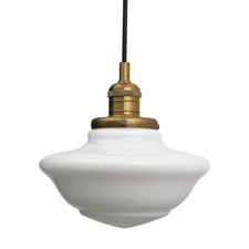 Modern Pendant Light with Milk White Glass, Vintage Ceiling Pendant Lighting
