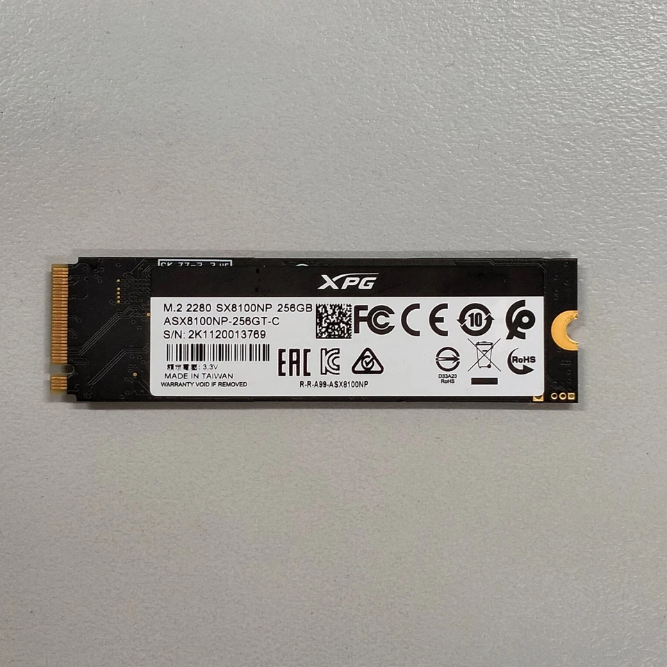 Adata XPG SX8100 256GB M.2 2280 PCIe NVMe TLC SSD SX8100NP ASX8100NP-256GT-C - Image 4 of 4