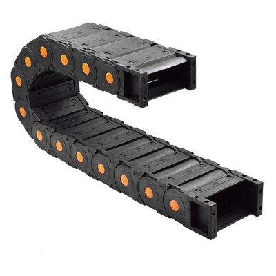 39.38 inch Plastic Drag Chain Cable Carrier, 1m Closed Type Wire Drag Chain Cabl