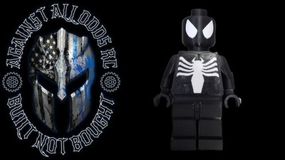 Custom 3D Printed Symbiote Spiderman LEGO Minifigure READ DESCRIPTION