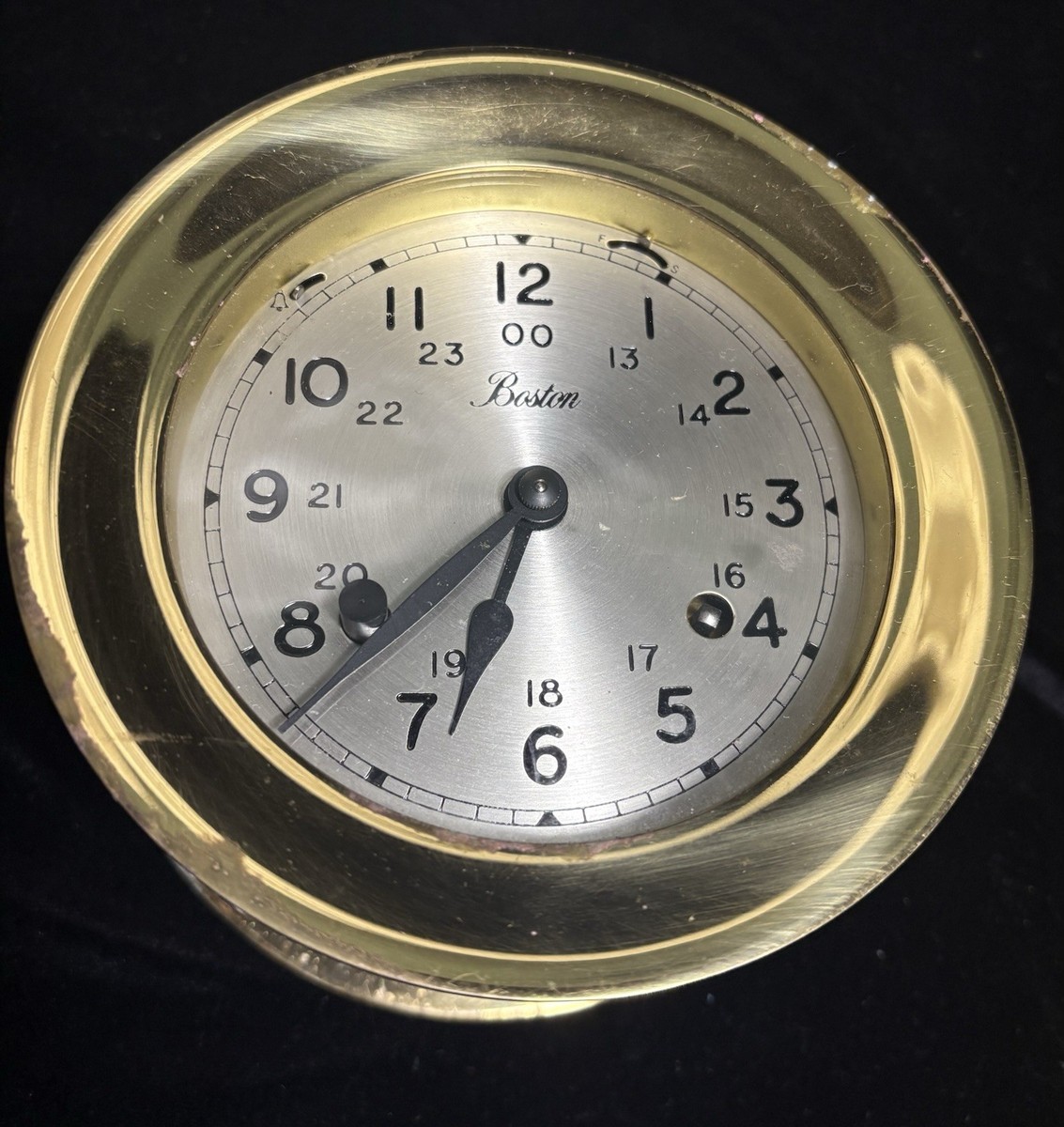 Chelsea/Boston Vintage Brass Ship's Strike Clock New Old Stock! | eBay