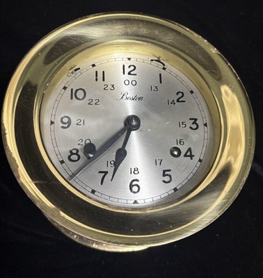 Chelsea/Boston Vintage Brass Ship's Strike Clock New Old Stock! | eBay