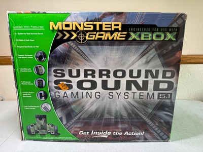 Monster Xbox Surround Sound Gaming System 5.1 Vintage Retro Gaming