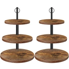 Cupcake Stand 3 Tier Cake Stands Rustic Dessert Table Display Set Wood Tower