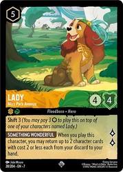 Disney Lorcana Lady - Miss Park Avenue 28/204 Archazia's Island Super Rare