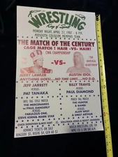Replica Wrestling Event Poster CWA Jerry King Lawler Austin Idol Jeff Jarrett