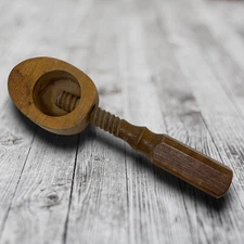 Vintage Wooden Screw Twist Nutcracker Wood Tool Farmhouse Primitive Cottage