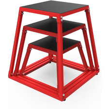 Heavy Duty Steel Plyometric Jump Box with Non...