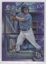 2022 Bowman Chrome Prospects Mega Box Purple Mojo Refractor 22/250 Dru Baker ir3