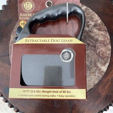 American Kennel Club Retractable Dog Leash 19 FT 5.8 M Up to 60 lbs Black