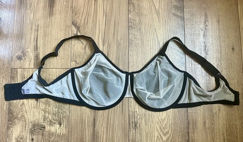 Wacoal Visual Effects Minimizer Bra 857210 38DDD Black Lace Sheer Unlined - Picture 3 of 4