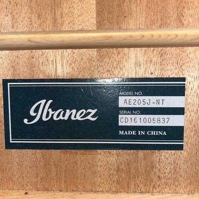【証明書付】 Steve Hiett 『Avenue e V』 完売品 Electric Acoustic Guitar Ibanez AE205J Solid Sitka Spruce | eBay