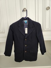 NWT Children's Place Navy Blue Linen-Blend Blazer Sport Coat Jacket Boys Size 6
