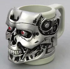 Terminator Mug Ltd Ed Universal Studios Japan 6cm 8cm Used
