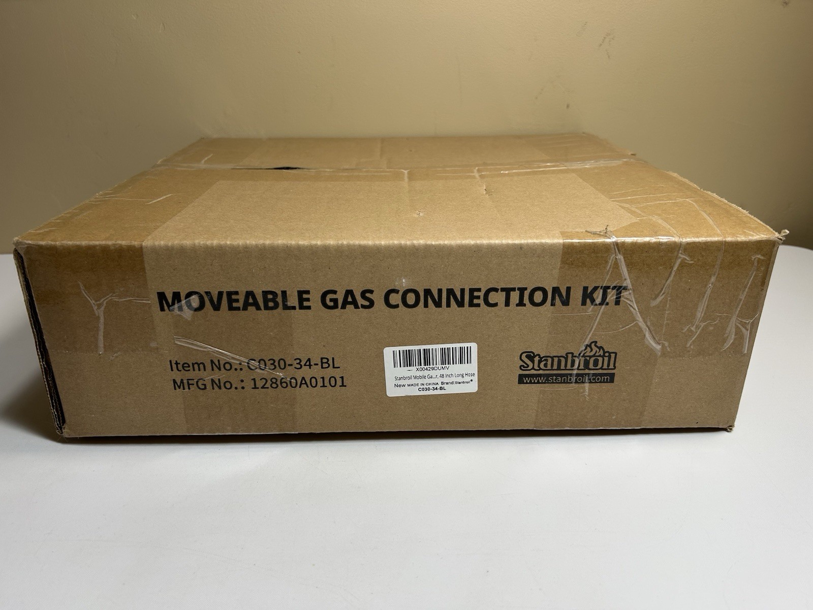 Stanbroil 48" Mobile Gas Connector 3/4 Hose Kit 2 Elbow Quick Connect Port Kit