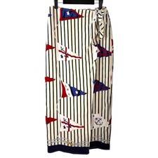 Lauren Ralph Lauren Vintage Nautical Silk Wrap Skirt Size 8