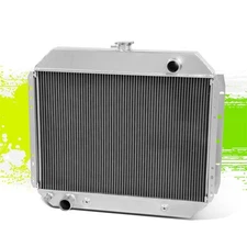 2-Row Aluminum Bolt On Racing Radiator+Cap for Ford F100/150/250 Pickup 68-79