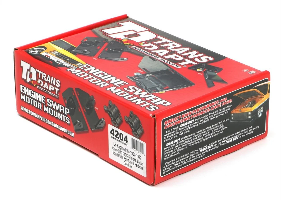 KIT DE MONTAJE INTERCAMBIABLE MOTOR TRANS-Dapt Performance LS; Se adapta a Chevy C10 GMC C15 TR 67-72 Foto 4 de 4