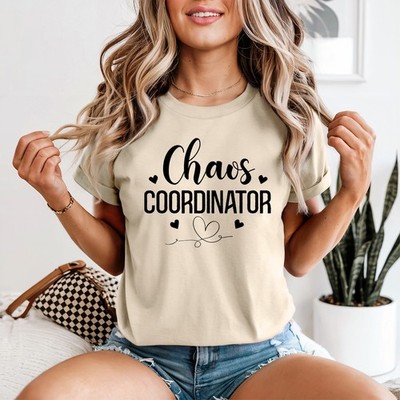 Chaos Coordinator Damen T-Shirt Familie Haus Management Muttertag