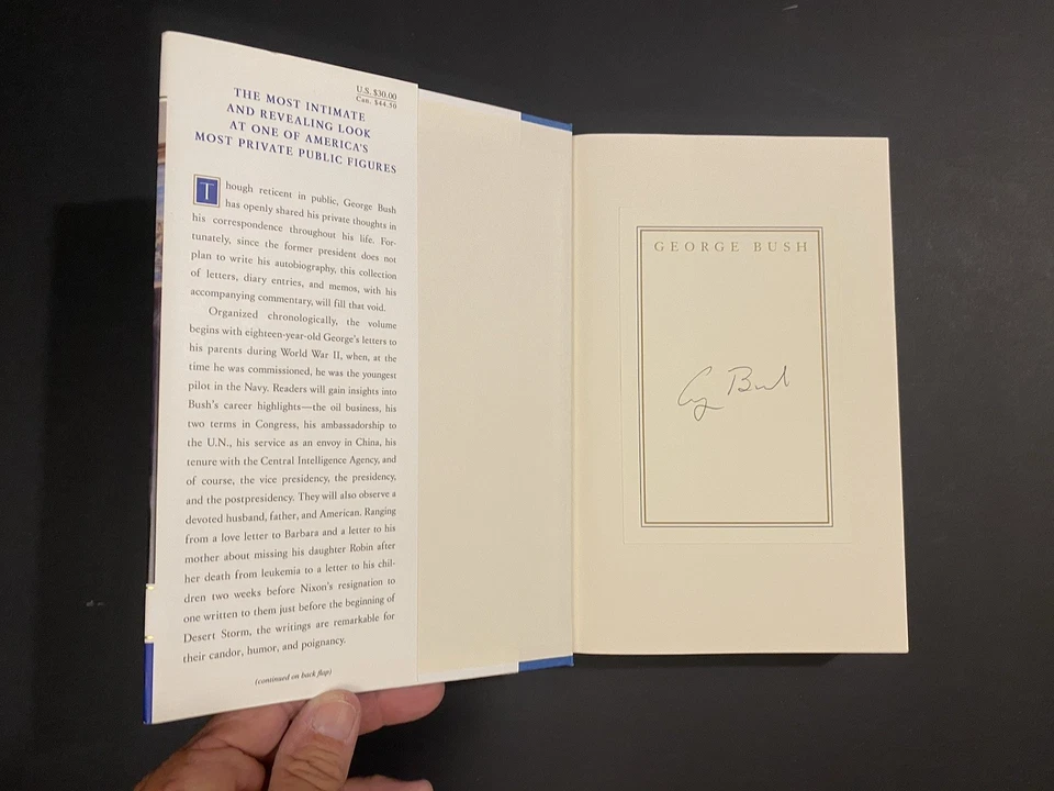 Signed George Bush ,All the Best: My Life in Letters and Other Writings, HC/DJ - Image 3 of 4