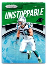 2019 Panini Prizm #UN-LK Luke Kuechly Unstoppable Prizms Green