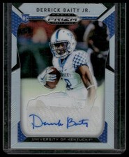 2019 Prizm Draft Picks #229 Derrick Baity Jr. Prizm Silver Autographs