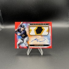 2024 Topps Henry Davis Red Inception Auto Patch /25 Red