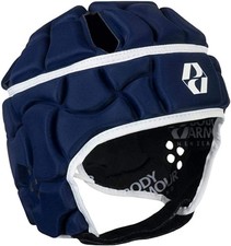 Body Armour Club Rugby Headguard Scrum Cap Protection - Junior Navy