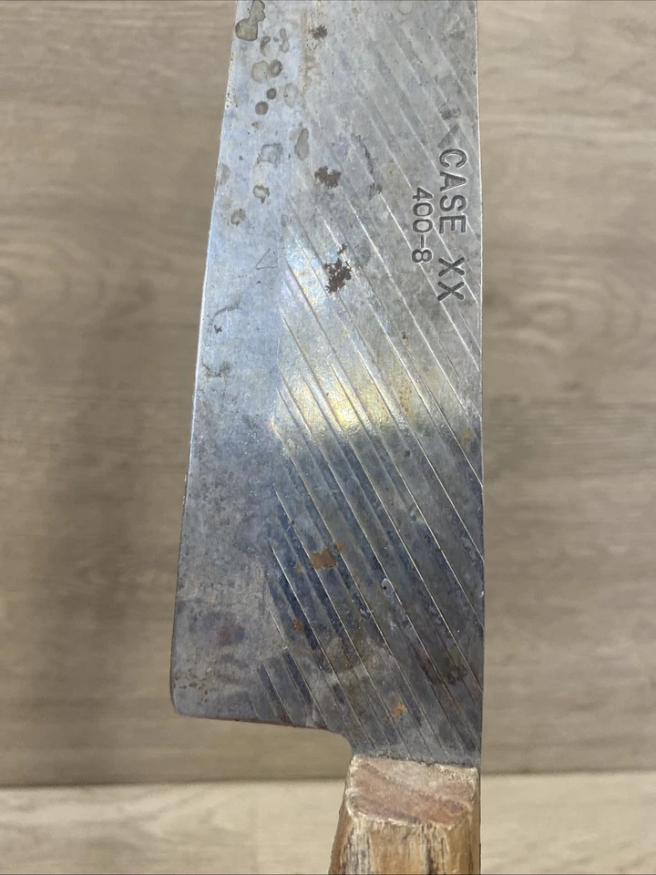 Vintage CASE XX 400-8 Chef Knife Carbon Steel - Image 3 of 4