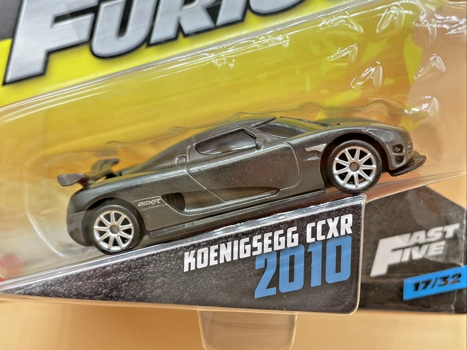 Tarjeta larga Mattel Fast & Furious Koenigsegg CCXR 17/32 Fast Five 2010 rara 2017 Foto 2 de 4