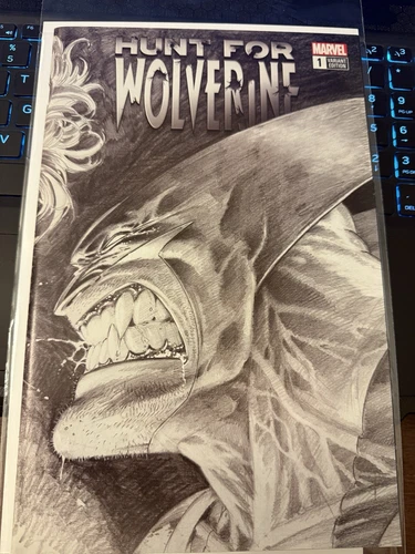 Hunt for Wolverine #1 Adam Kubert 1:1000 Remastered Sketch Variant Damaged