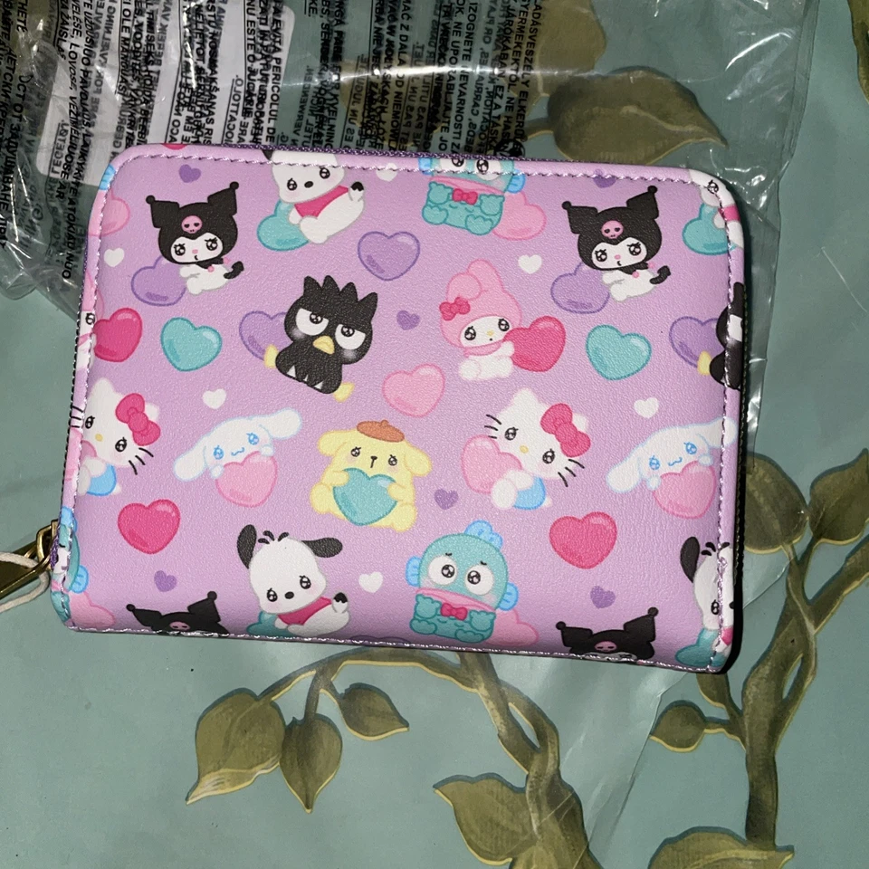 Loungefly Sanrio Hello Kitty And Friends Hearts Mini Zipper Wallet - Image 4 of 4