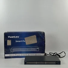 YuanLey 48 Port Gigabit PoE Switch Unmanaged with 2 1000Mbps SFP Uplink, 50 Port