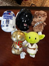 Star Wars Hallmark Itty Bittys C3-P0, Yoda, Chewbacca, R2D2, Darth Vader