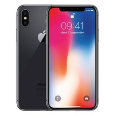 Apple iPhone X 10 A1901 256GB 12MP Smartphone Space Grey Unlocked VERY GOOD-.