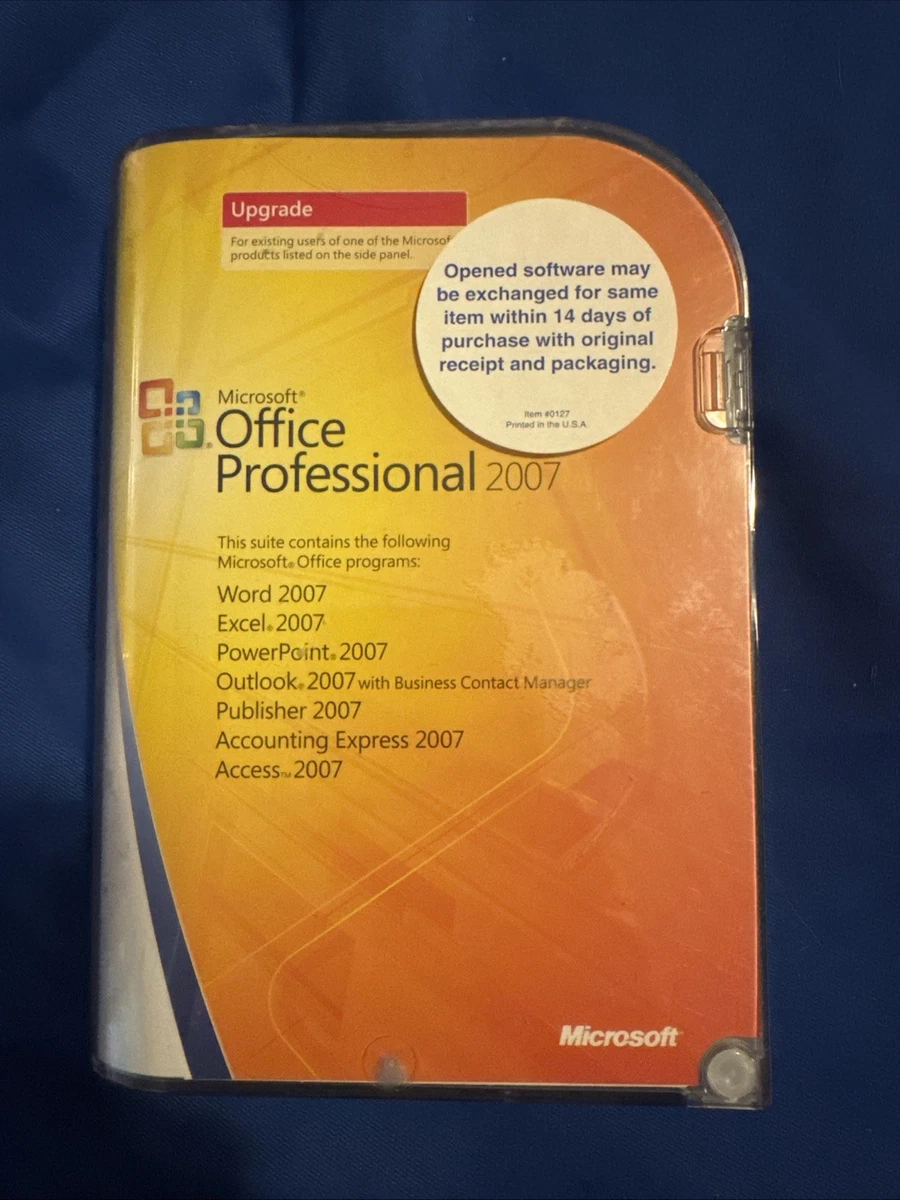 Microsoft Office 2007 Professional for sale | eBay
