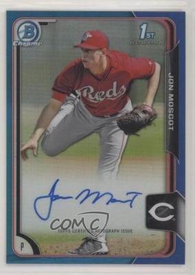 2015 Bowman Chrome Prospects Blue Refractor /150 Jon Moscot #BCAP-JMO Auto 00et