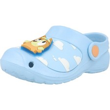 Bluey Badge Lights Clog Blue Kids' EVA Shoes with Bluey Bingo Embellishments