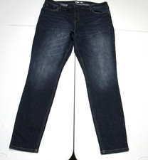 Old Navy Mid Rise Rockstar Skinny Stretch Denim Blue Jeans Womens Size 18 Tall
