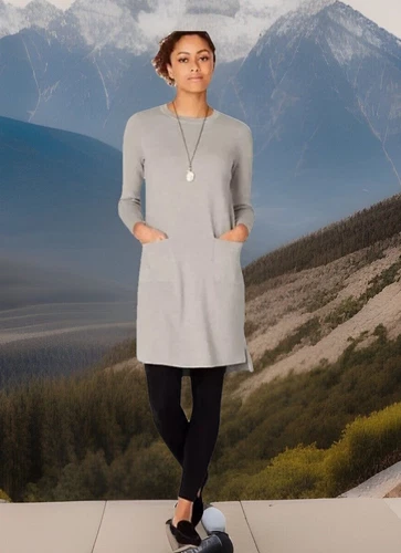 VETEMENTS Splendido abito maglione J.Jill Pure Jill us intime ottimeioni con conche t elip sliprali latera co