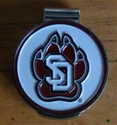 University of South Dakota Coyotes Golf Ball marker 1" Hat clip NCAA