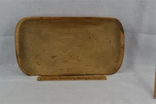 antique wooden dough bowl trencher large 19x11x4 handmade 18th 19th c original