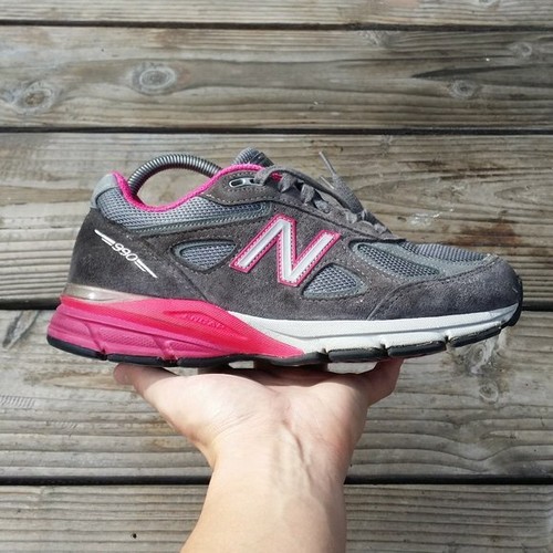 New Balance 990v4 Grey Pink Shoes 574 