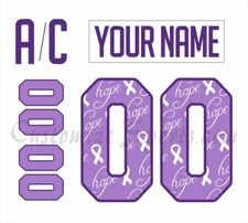 Vegas Golden Knights Customized Number Kit For 2024 HFC Uniform