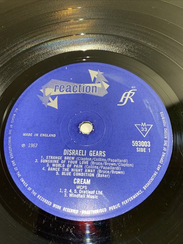 cream disraeli gears vinyl Lp - Imagen 4 de 6