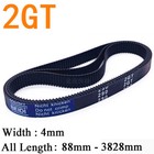 GT2 2mm Pitch 4mm Width Closed Loop Synchronous Timing Belt for GT2 4mm Pulley