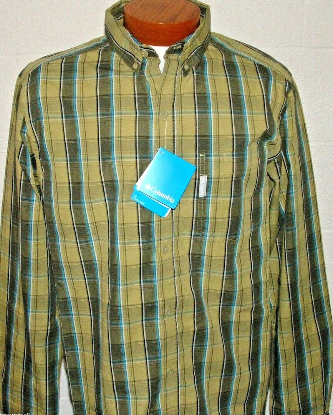Columbia 2X Long Sleeve Button Front Shirt Cotton Casual Mens New Olive Plaid
Opens in a new window