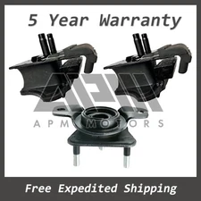 K4105 For 2016-23 INFINITI QX80 5.6L RWD AUTO Engine & Transmission Mount Kit 3X
